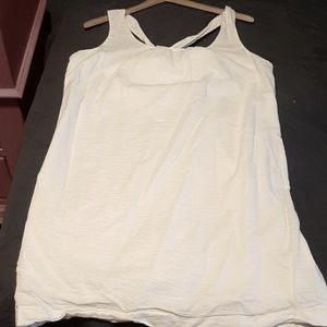 White cotton Jcrew dress